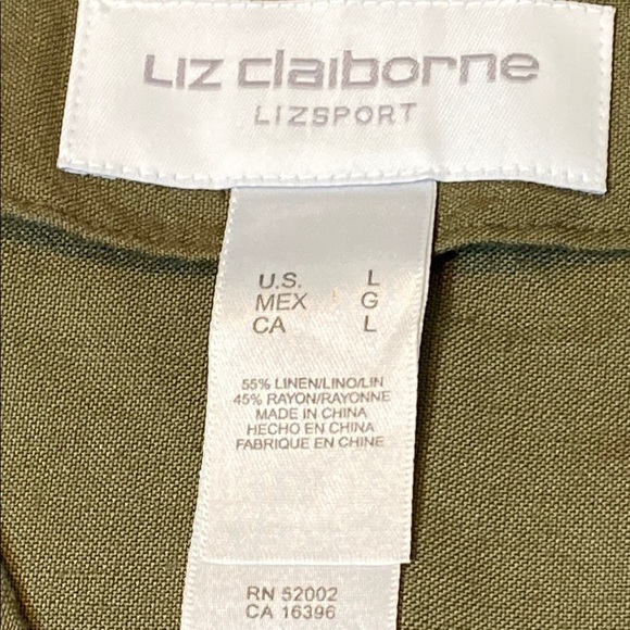 Liz Claiborne Green Blazer Relaxed Fit - Picture 2 of 5